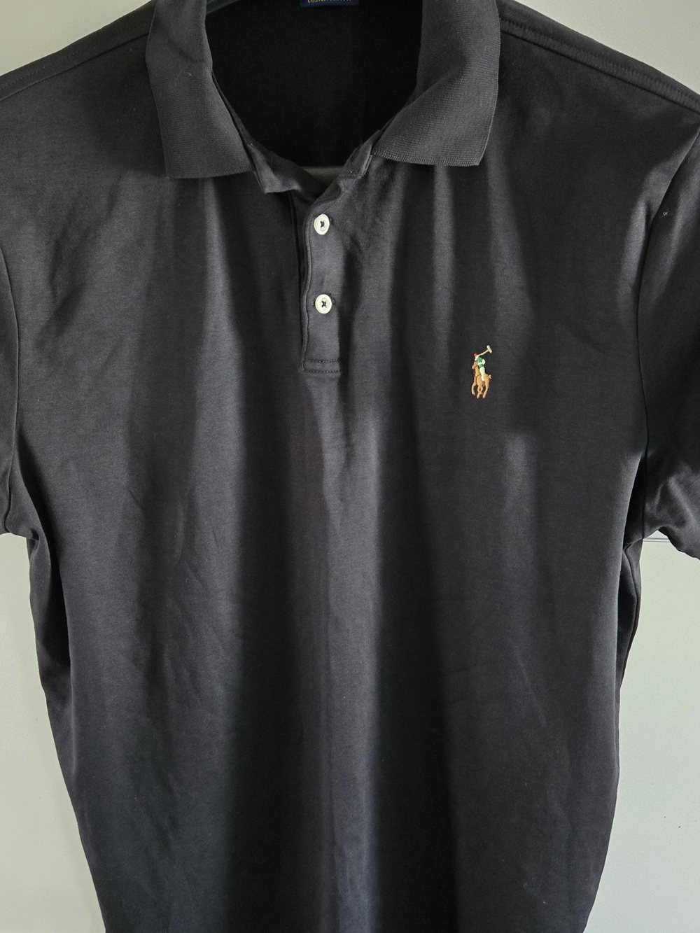 Polo by Ralph Lauren Black Polo with Embroidered Pony
